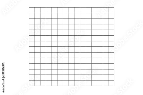 Seamless Symmetrical Grid Background, Chessboard Pattern, Square Graph Paper Texture, Lined Notebook Sheet, Cell Grid Banner, Mockup Template, Abstract Geometric Design