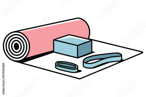 A 3D render of a black sign symbol made of spheres, resembling office equipment like a stapler, isolated on a white background
