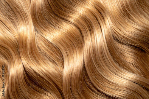 Blond hair as a texture or background, close-up.