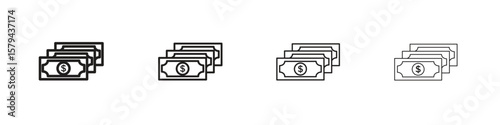 capital gain icons in minimalistic thin line strokes designs