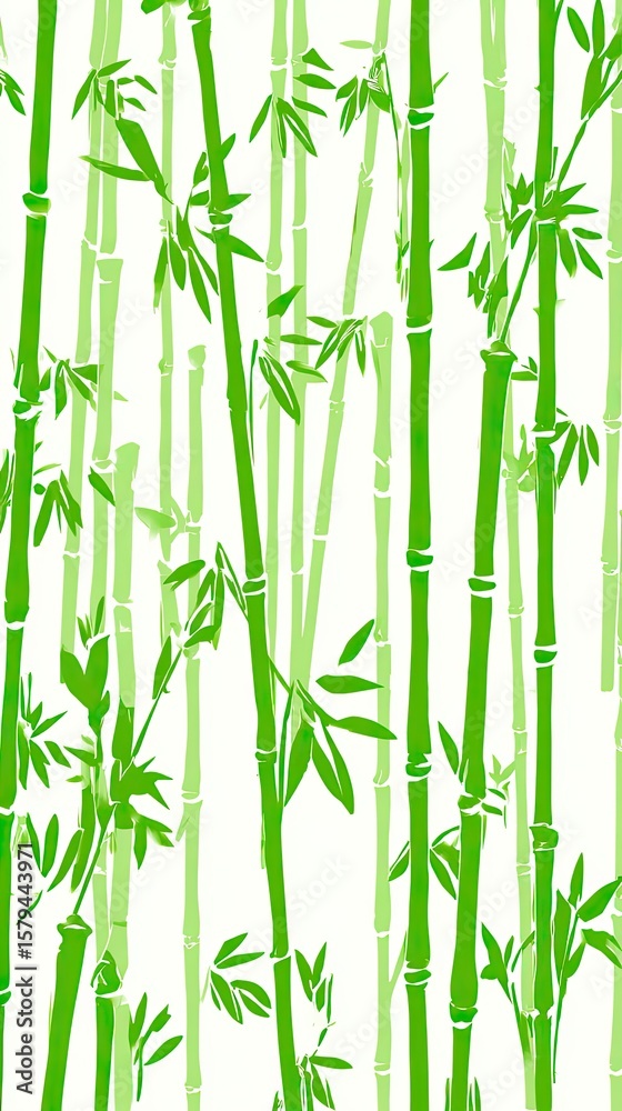 Obraz premium A green bamboo forest