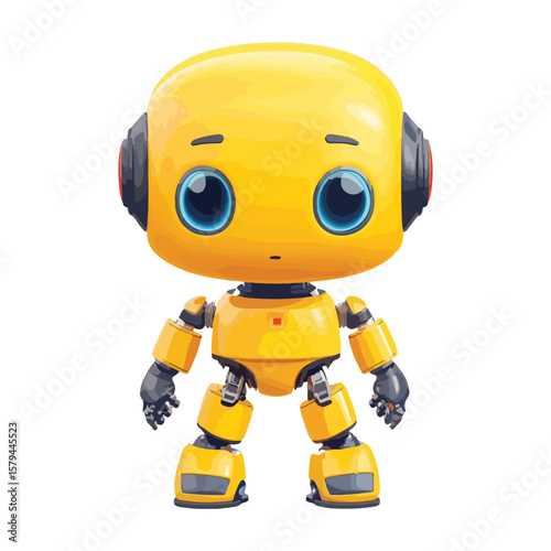 A simple robot illustration, depicting a classic design.