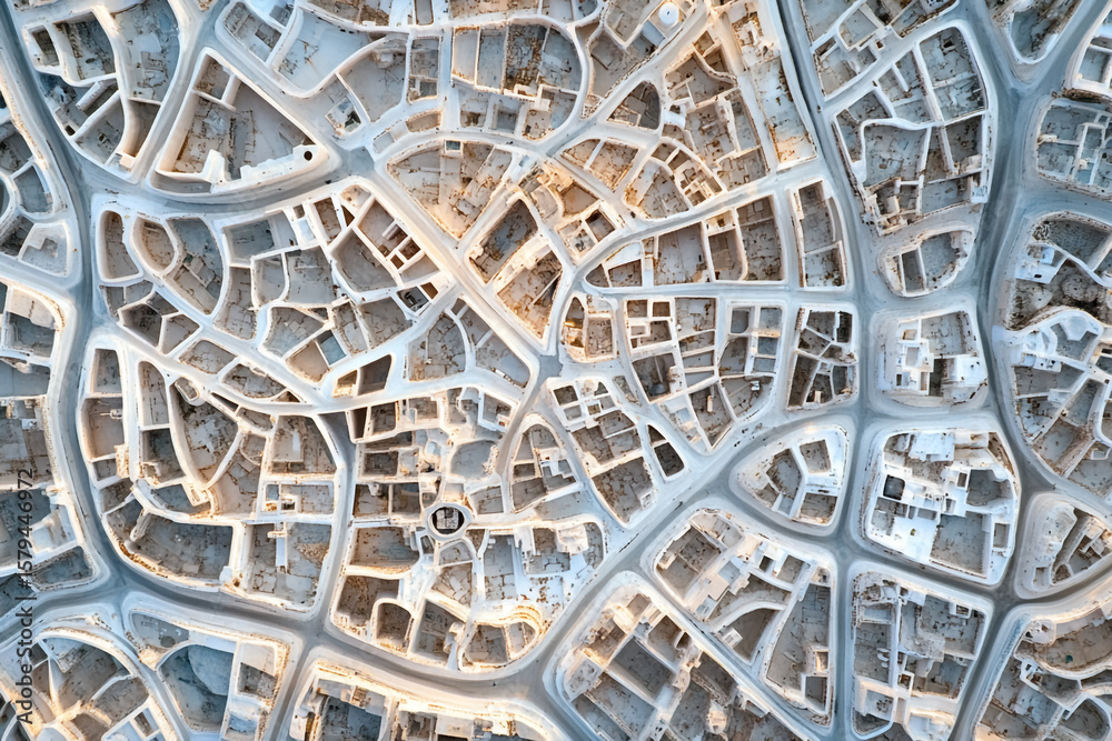 Intricate Cityscape Aerial View Intricate Cityscape Aerial View