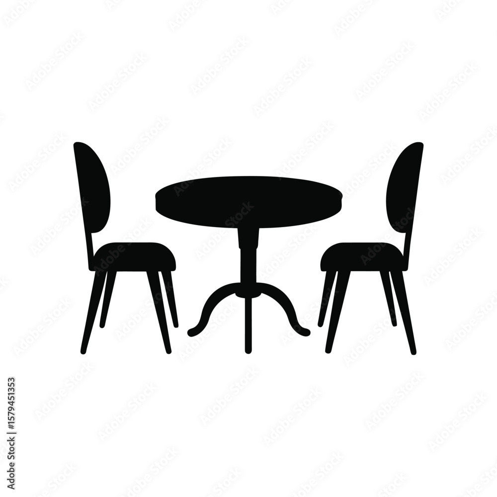 Fototapeta premium two chairs and table
