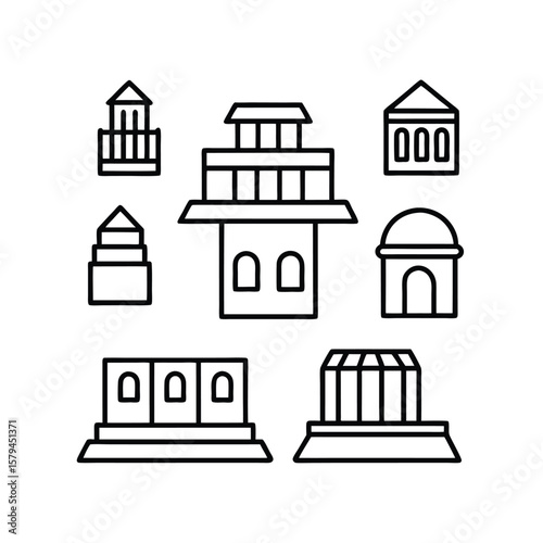 Various architectural structures building architecture