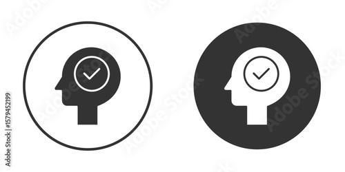 Understand icon design flat silhouette style