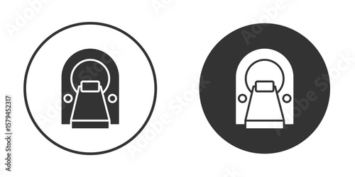 Tomography icon design flat silhouette style