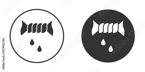 Squeeze icon design flat silhouette style
