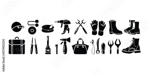 Extensive Collection of 27 Cooking and Kitchen Utensil Line Icons Ideal for Culinary Designs Available on transparent background comprehensive set line icons representing various cooking