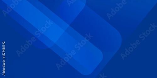 Abstract blue background with glowing geometric lines. Modern blue gradient square shape design. Futuristic technology concept modern simple