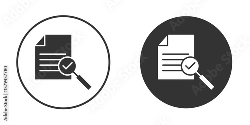 Auditors icon design flat silhouette style