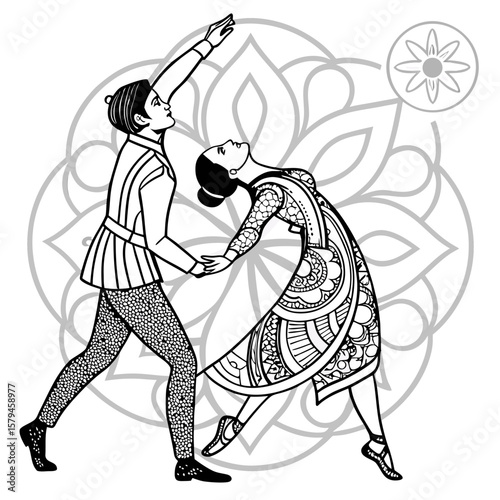 vector illustration of a man with a sword