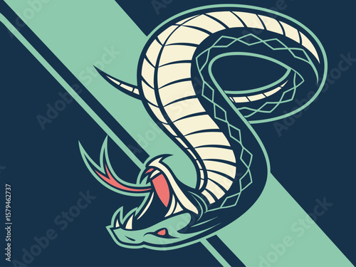 Snake with Sword Graphic Design