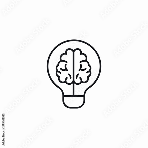 mind idea icon sign vector