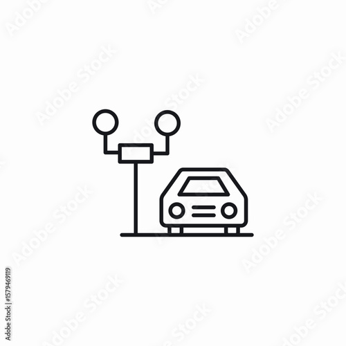 road lights icon sign vector