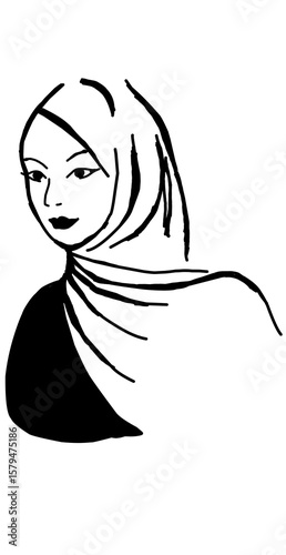 vector illustration of a girl