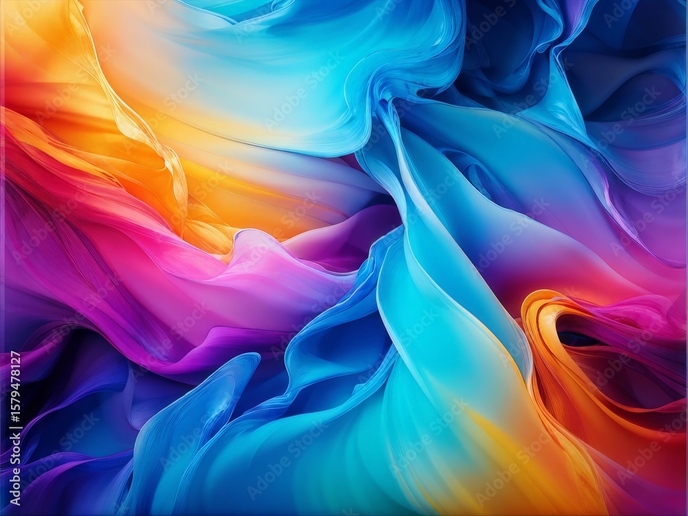 Obraz premium abstract colored background. 3d illustration.