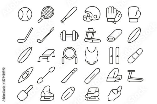 Various modes of transportation illustrated in simple line art showcasing diverse vehicles used for travel