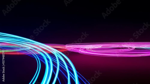 Dynamic Light Trails at Night