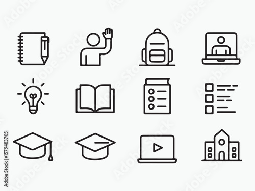 Business and Office Icon Set for Web and Design Use