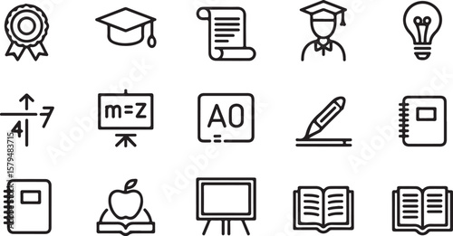 Office and Web Icon Set for Business and Education