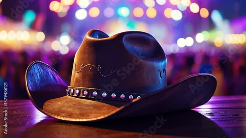 Cowboy Hat at a Vibrant Music Festival