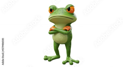Cartoon frog character illustration