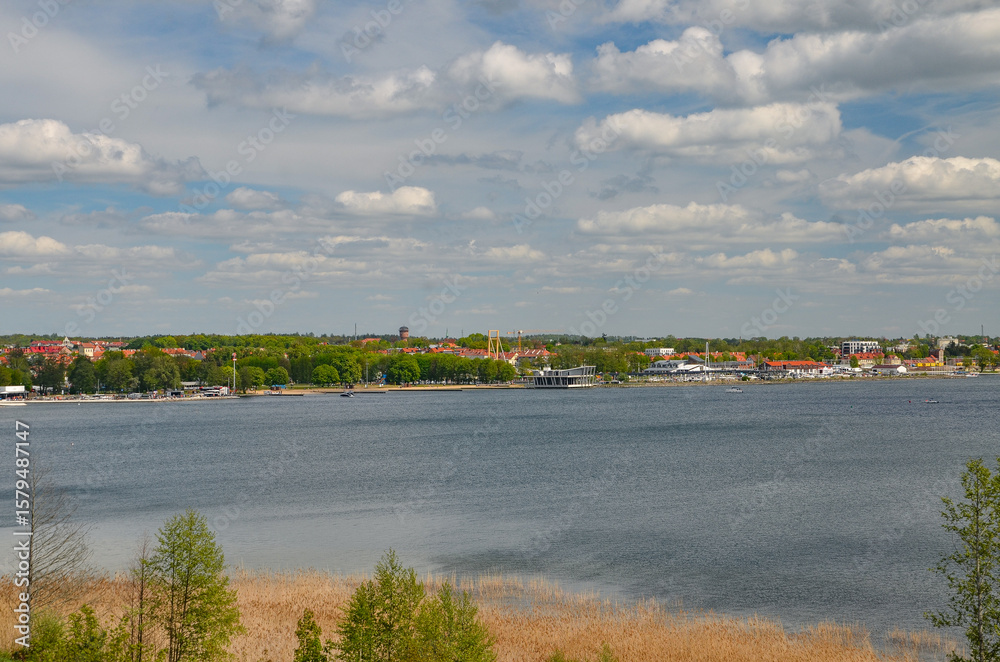 Fototapeta premium view of Lake Niegocin in Giżycko