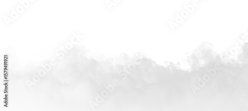 Swirling white smoke gracefully drifts against a stark transparent background, creating a moody and atmospheric effect for design projects.