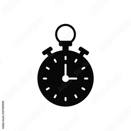 Stopwatch Icon: Time Management, Speed, Countdown