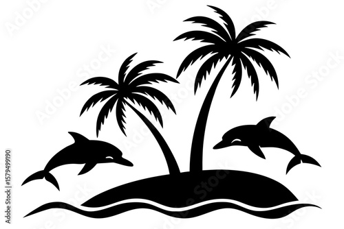 dolphins in the sea