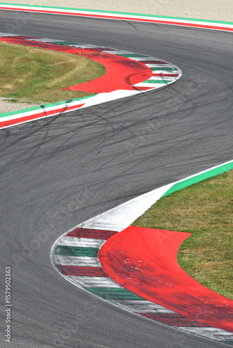 curbs on a racing track