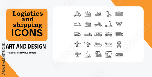 Logistics and Shipping Icons A Comprehensive Art and Design Resource