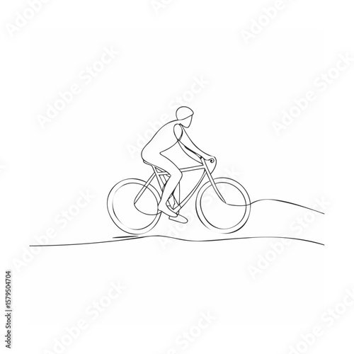 bicycle rider silhouette