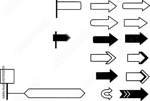 Sideways Set Linear Signs
