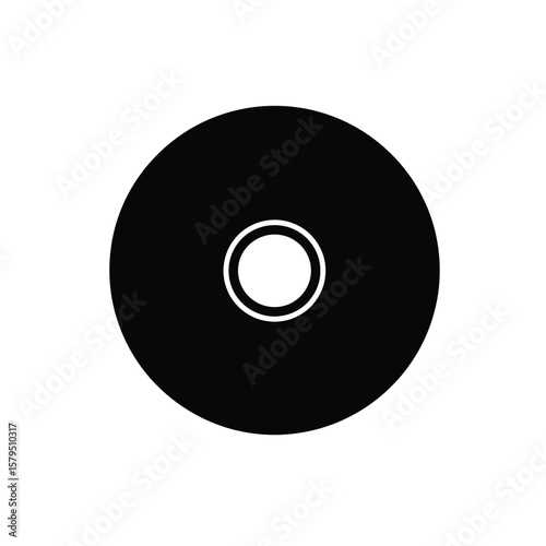 Black circular abrasive wheel icon circle disc