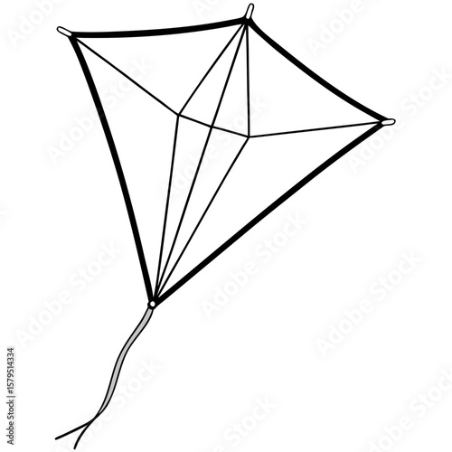 kite isolated on white
