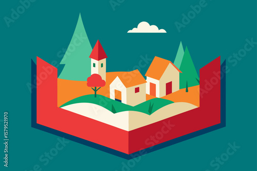 vector illustration of a castle