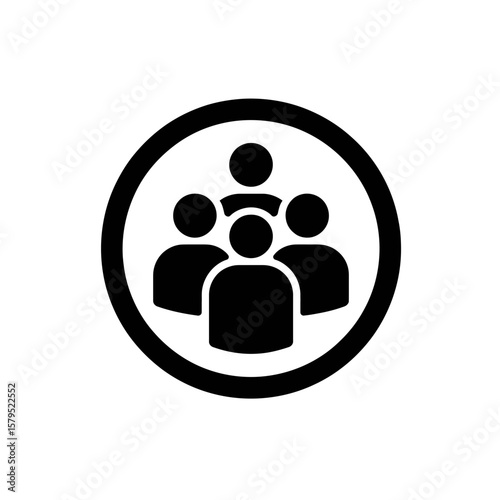 A Group of People Team Community Teamwork Business Collaboration and Leadership Concept Illustration