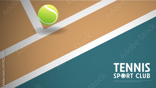 Tennis Sport Club for content tennis online, Illustrations for use in sporting events , Illustration Vector  EPS 10