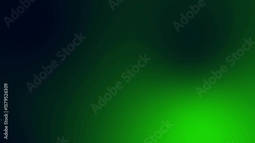 Dark blue and glowing green animated gradient background 4k