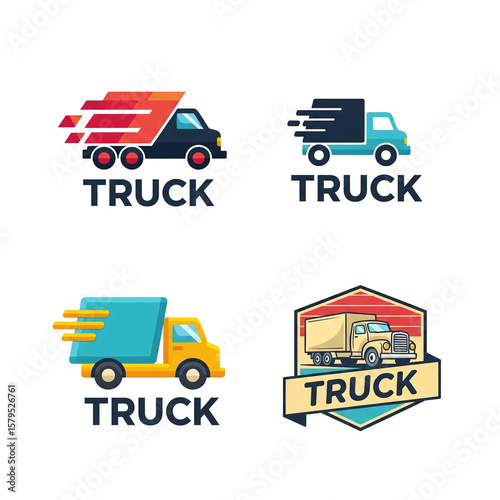delivery icons set