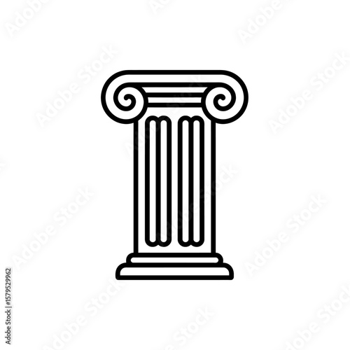 Ionic Column Icon: A Timeless Symbol of Architecture History and Classical Design