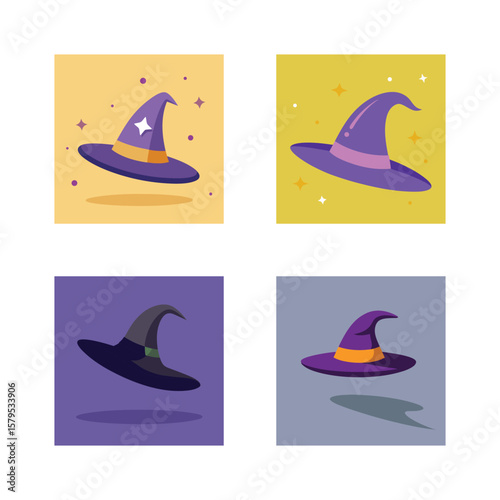 Purple witch hats