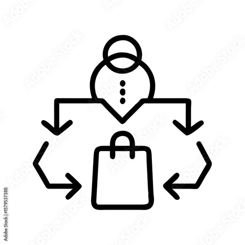 Person distributing shopping bags achieves perfect customer satisfaction. Ideal for business presentations, marketing materials, or retail industry concepts.