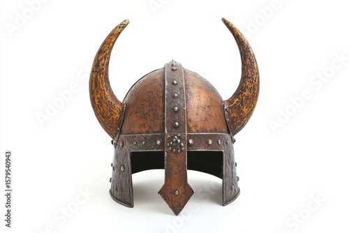 Norse headgear against a light backdrop
