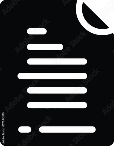 Document icon file paper symbol page contract agreement note information business report data 