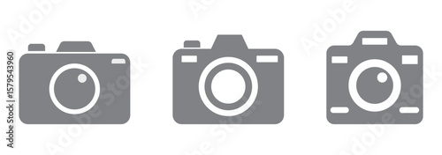 Camera icon set. photo camera icon. camera photography icon.