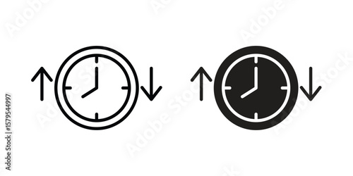 Uptime and downtime icon Logo Design Vector Template Illustration