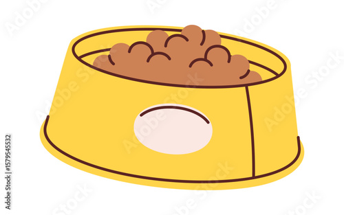 Filled food bowl pet accessory